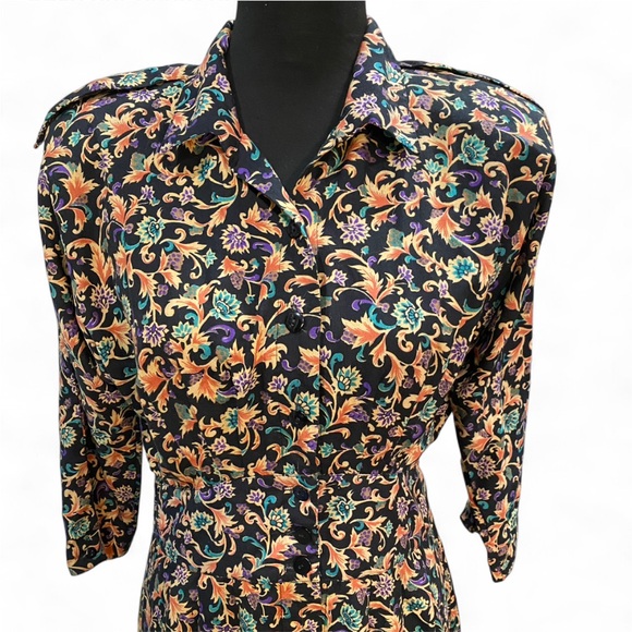 VTG Stuart Alan Floral Dress - Picture 2 of 8